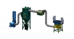 KME dust extraction unit for hay, haylage, straw, shavings etc