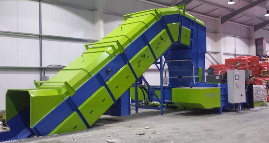 shred station infeed conveyor by KME ltd