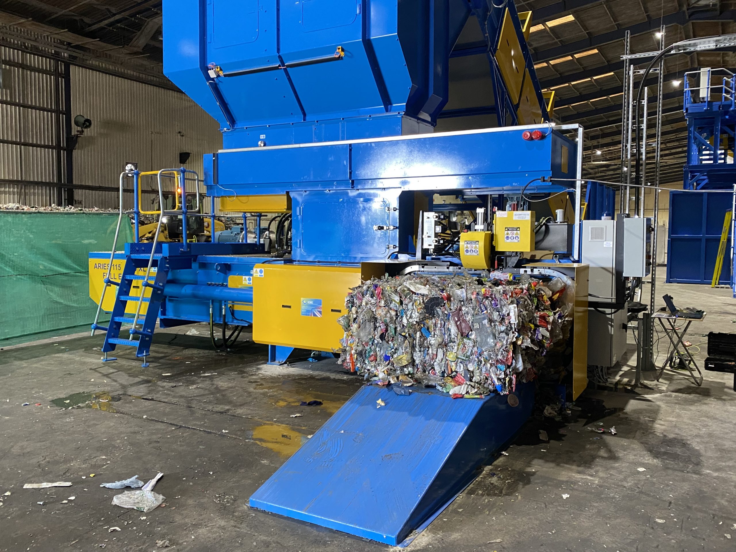 ken mills baler for waste cardboard & plastic