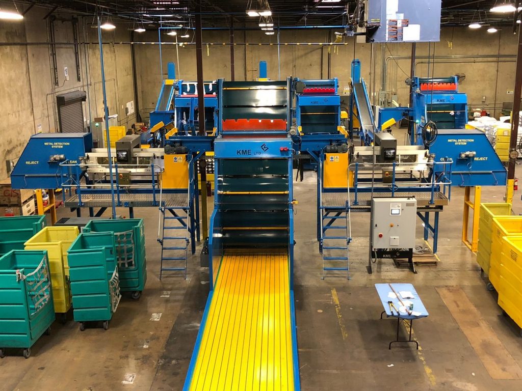 textile bale break for consistent feed to ai textile sorting lines